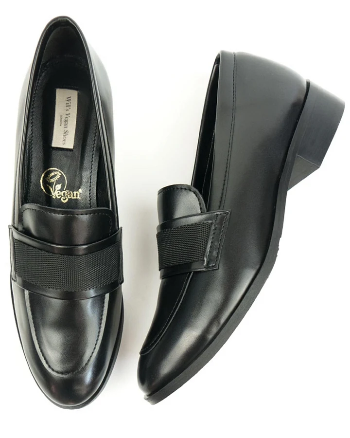 Will's Vegan Store Damen vegan Loafer Band Schwarz