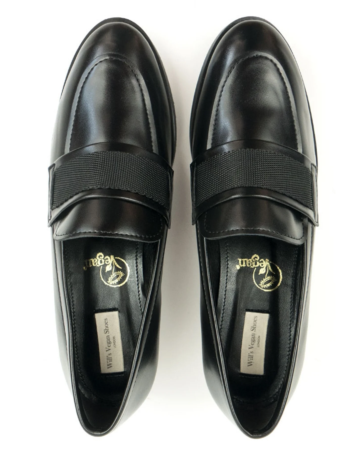 Will's Vegan Store Damen vegan Loafer Band Schwarz – Ansicht 2