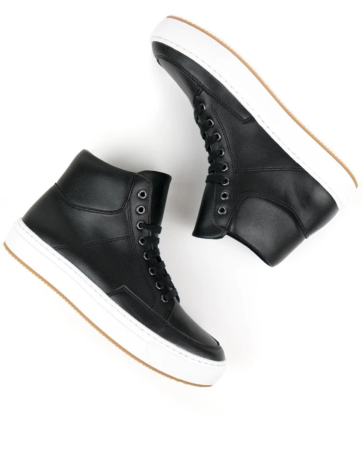 Will's Vegan Store Damen vegan Sneaker Stiefel Schwarz