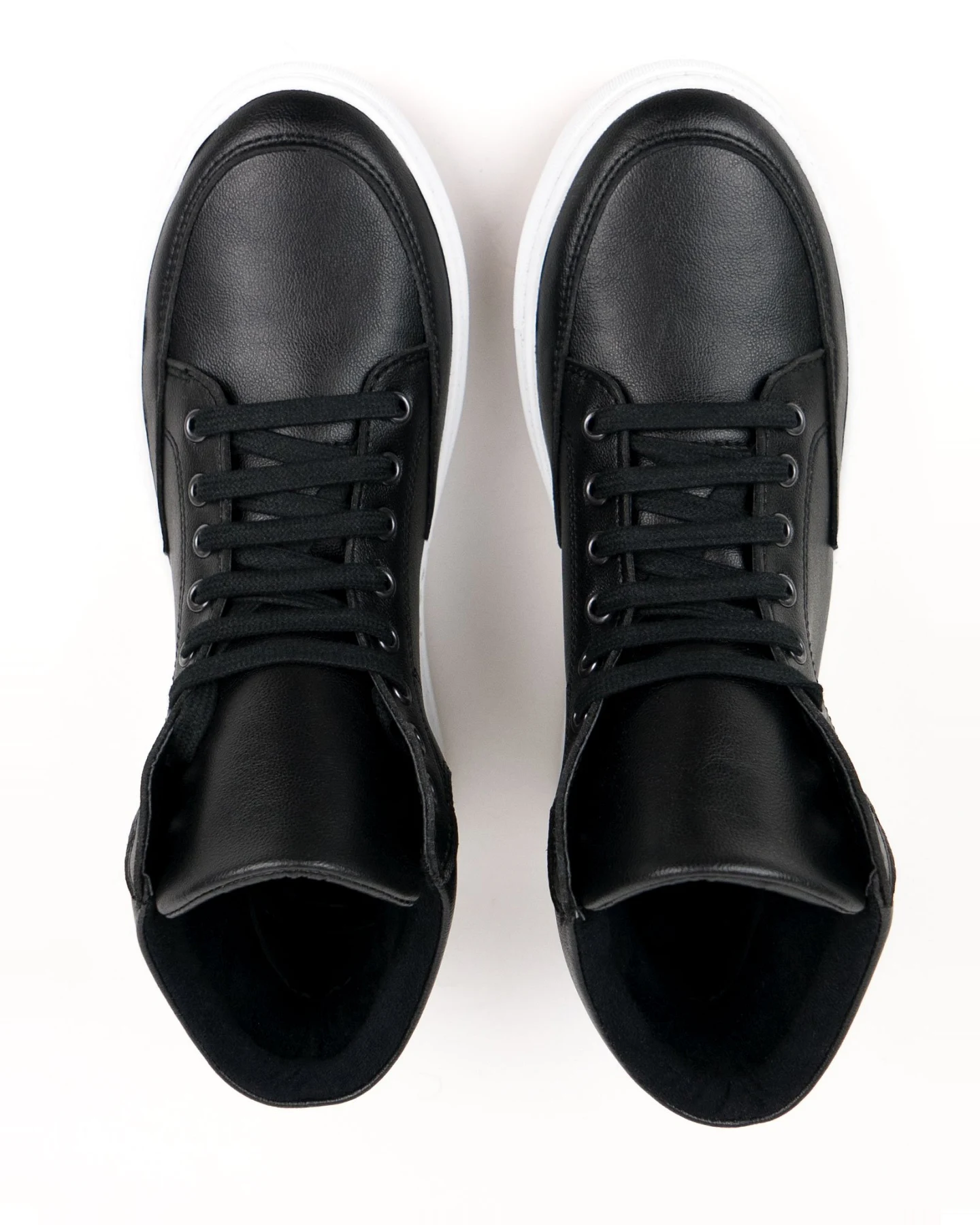 Will's Vegan Store Damen vegan Sneaker Stiefel Schwarz – Ansicht 2