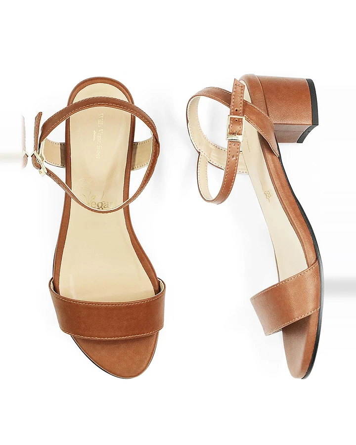 Will's Vegan Store Damen vegan Sandalen City Braun