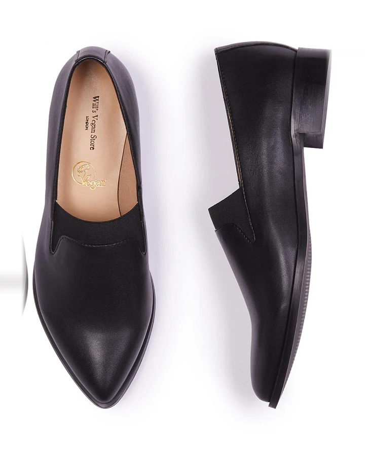 Will's Vegan Store Damen vegan Loafer The Derby Schwarz