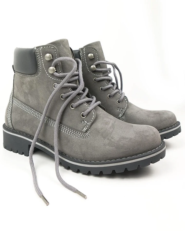 Will's Vegan Store Herren vegan Dock Boots Grau
