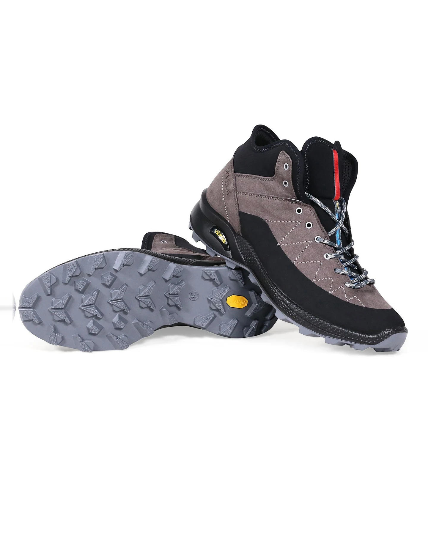 Will's Vegan Store Herren vegan Cross Tail Stiefel Wvsport Grau – Ansicht 2