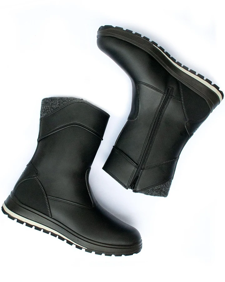 Will's Vegan Store Herren vegan Country Stiefel Wvsport Schwarz