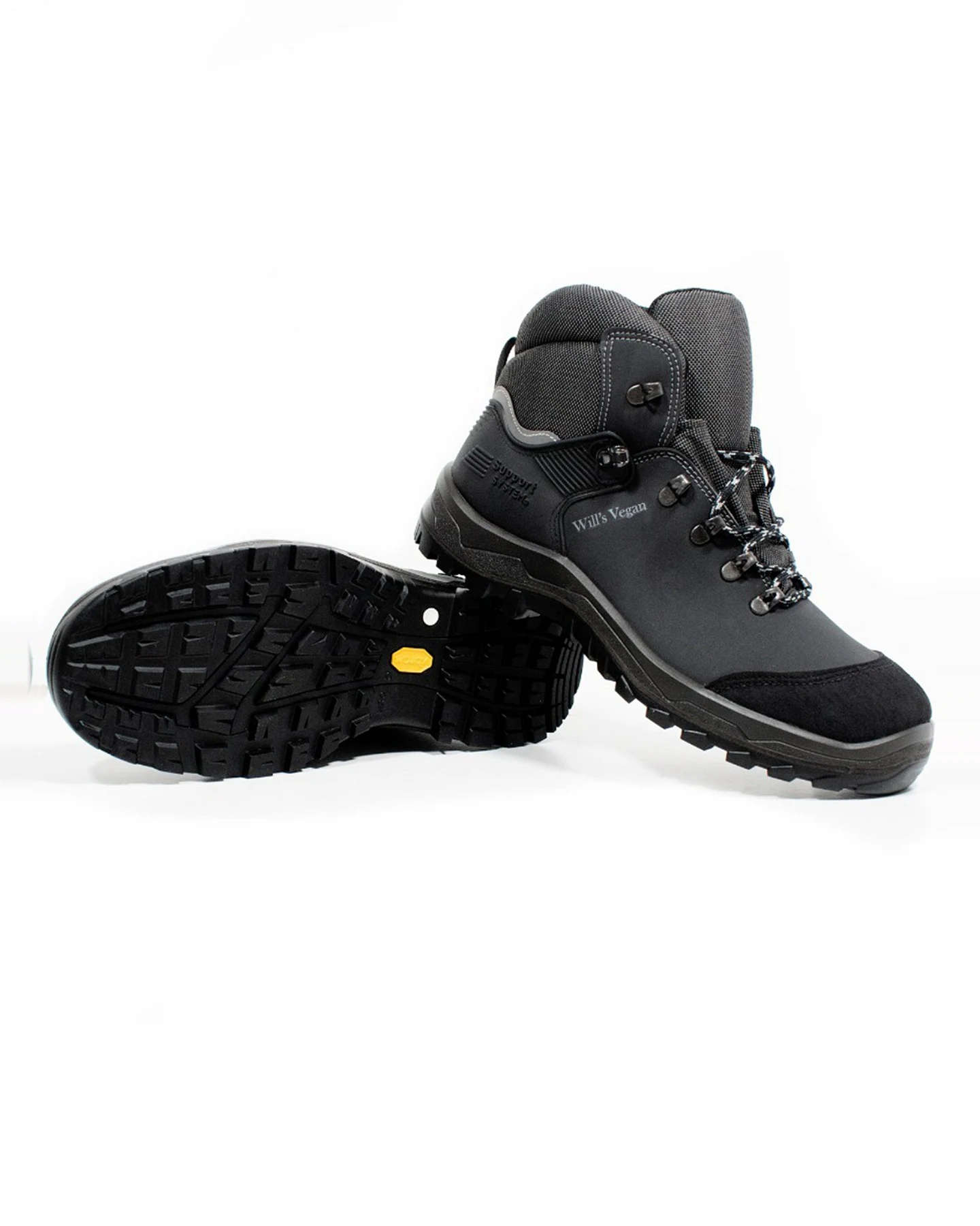 Will's Vegan Store Herren vegan Sicherheitsschuhe S3 Src Wvsport Schwarz – Ansicht 2