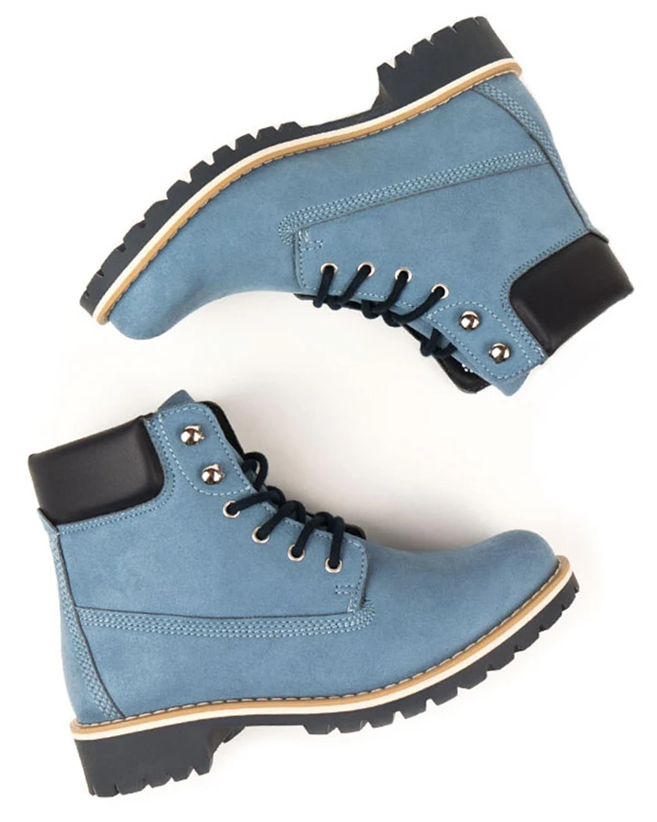 Will's Vegan Store Damen vegan Dock Boots Hellblau