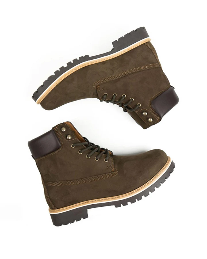Will's Vegan Store Damen vegan Dock Boots Dunkelbraun