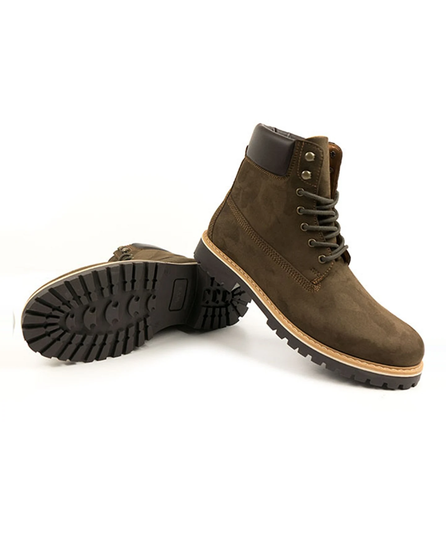 Will's Vegan Store Damen vegan Dock Boots Dunkelbraun – Ansicht 2