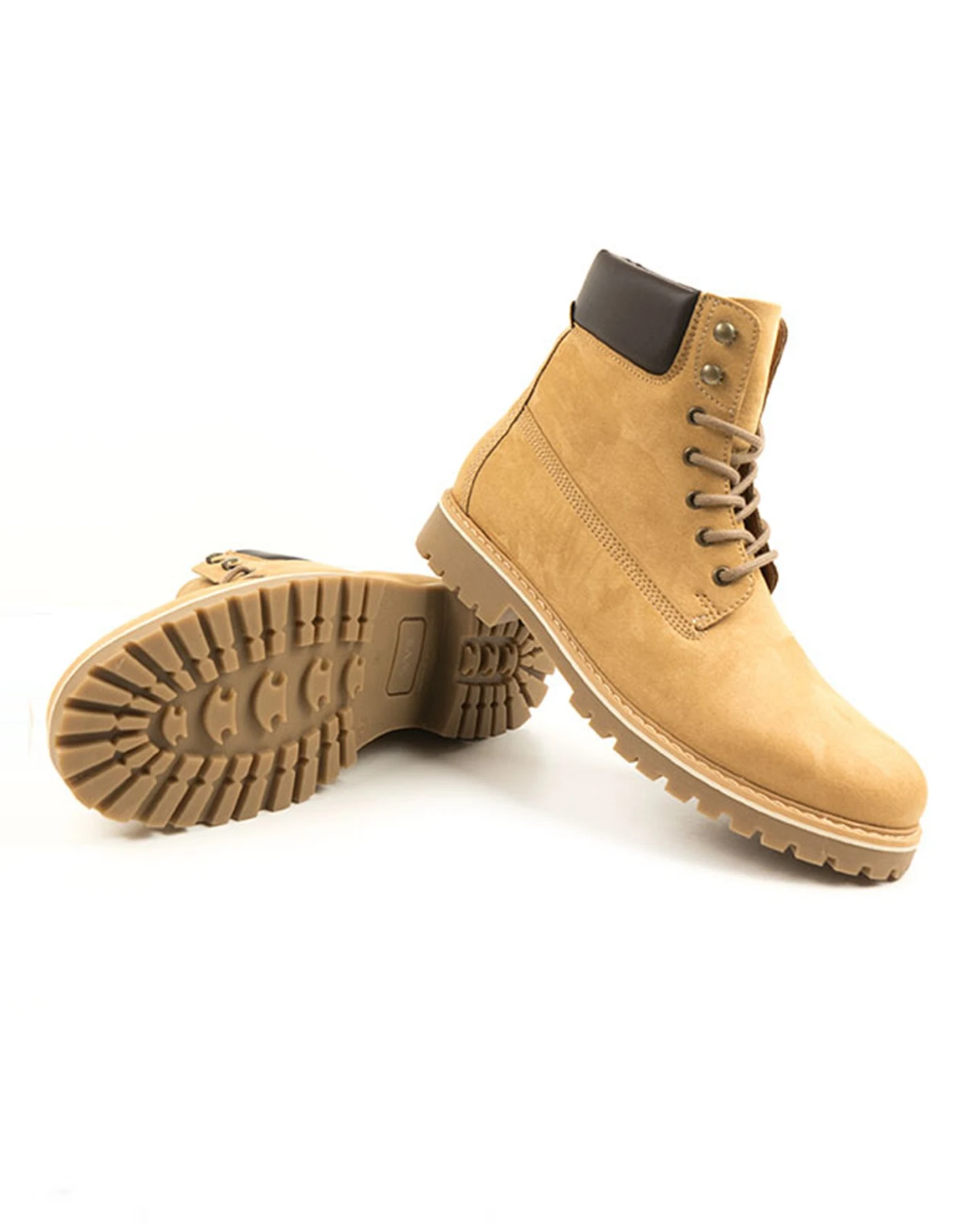 Will's Vegan Store Damen vegan Dock Boots Beige – Ansicht 2