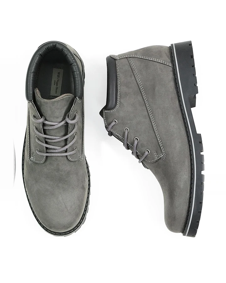 Will's Vegan Store Herren vegan Low Dock Boots Grau