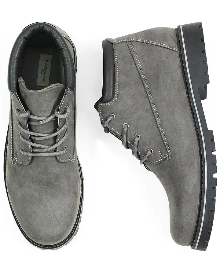 Will's Vegan Store Herren vegan Low Dock Boots Grau