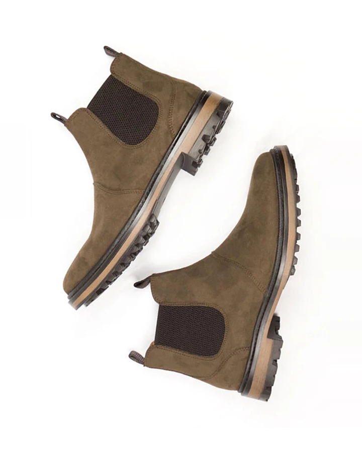 Will's Vegan Store Damen vegan Chelsea Boots Continental Dunkelbraun