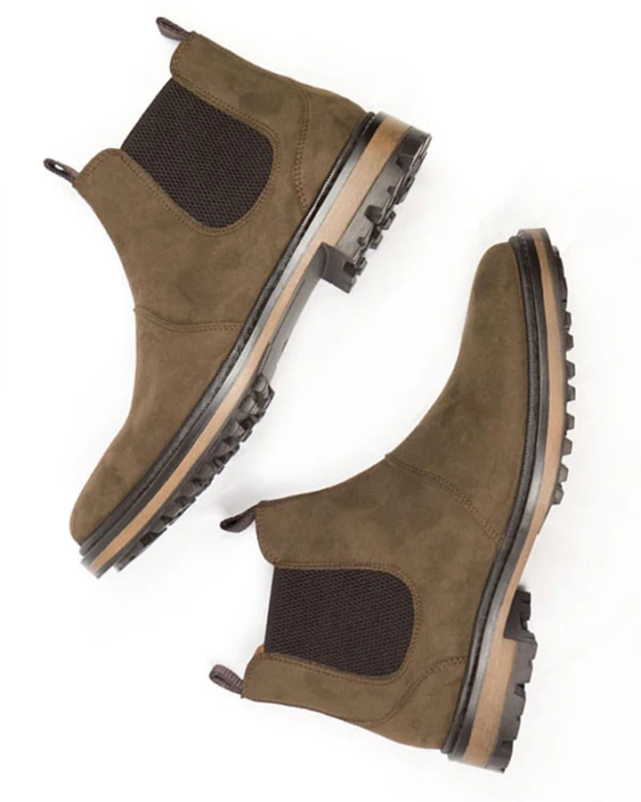 Will's Vegan Store Damen vegan Chelsea Boots Continental Dunkelbraun