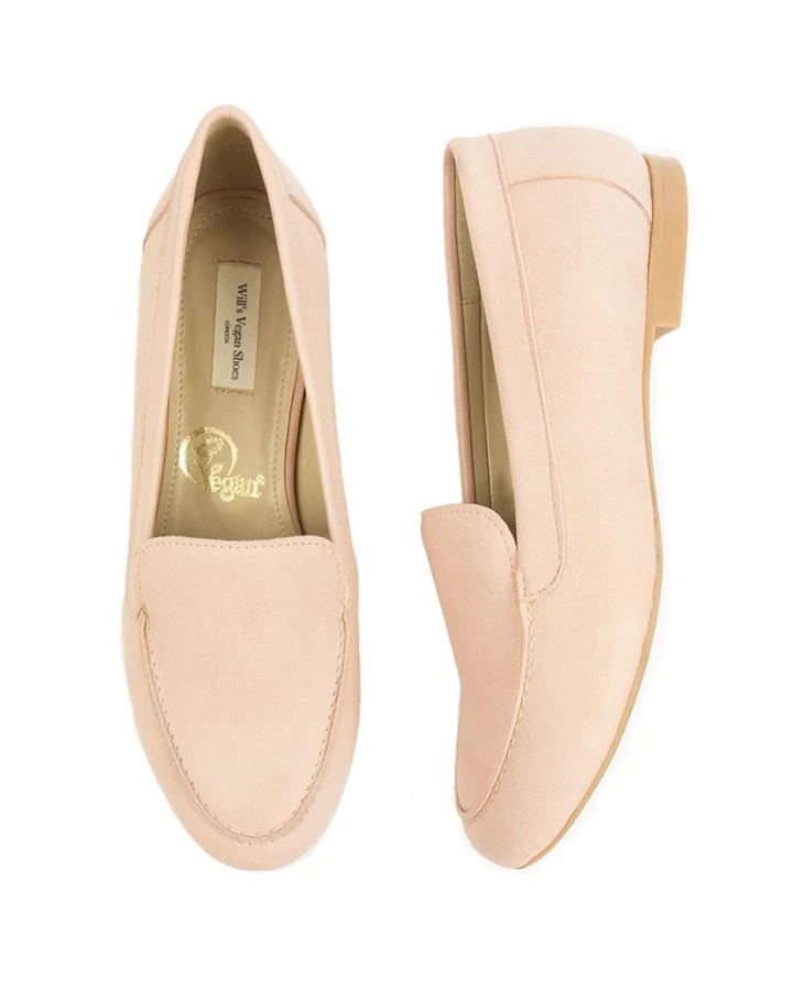 Will's Vegan Store Damen vegan Loafer Hellrosa