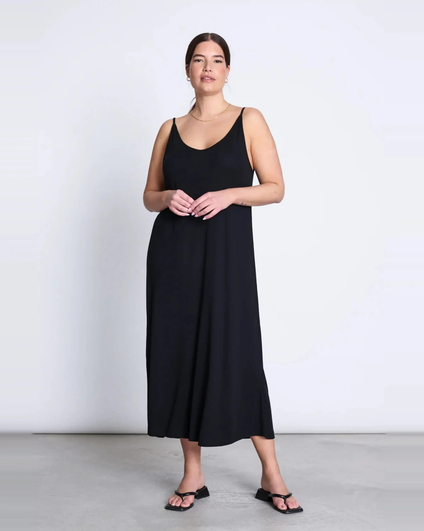 Kleid Triangle Flow Schwarz – Ansicht 3