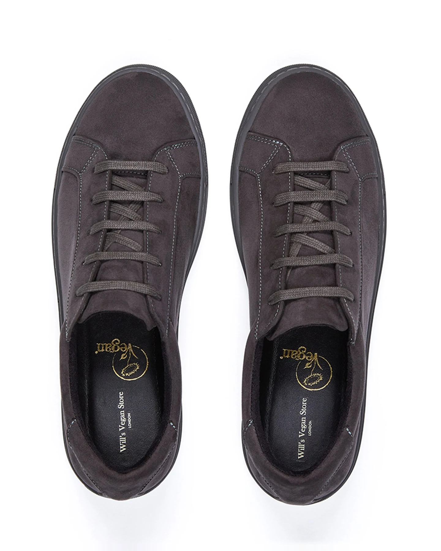 Will's Vegan Store Damen vegan Sneaker Vegan Wildleder Grau – Ansicht 2