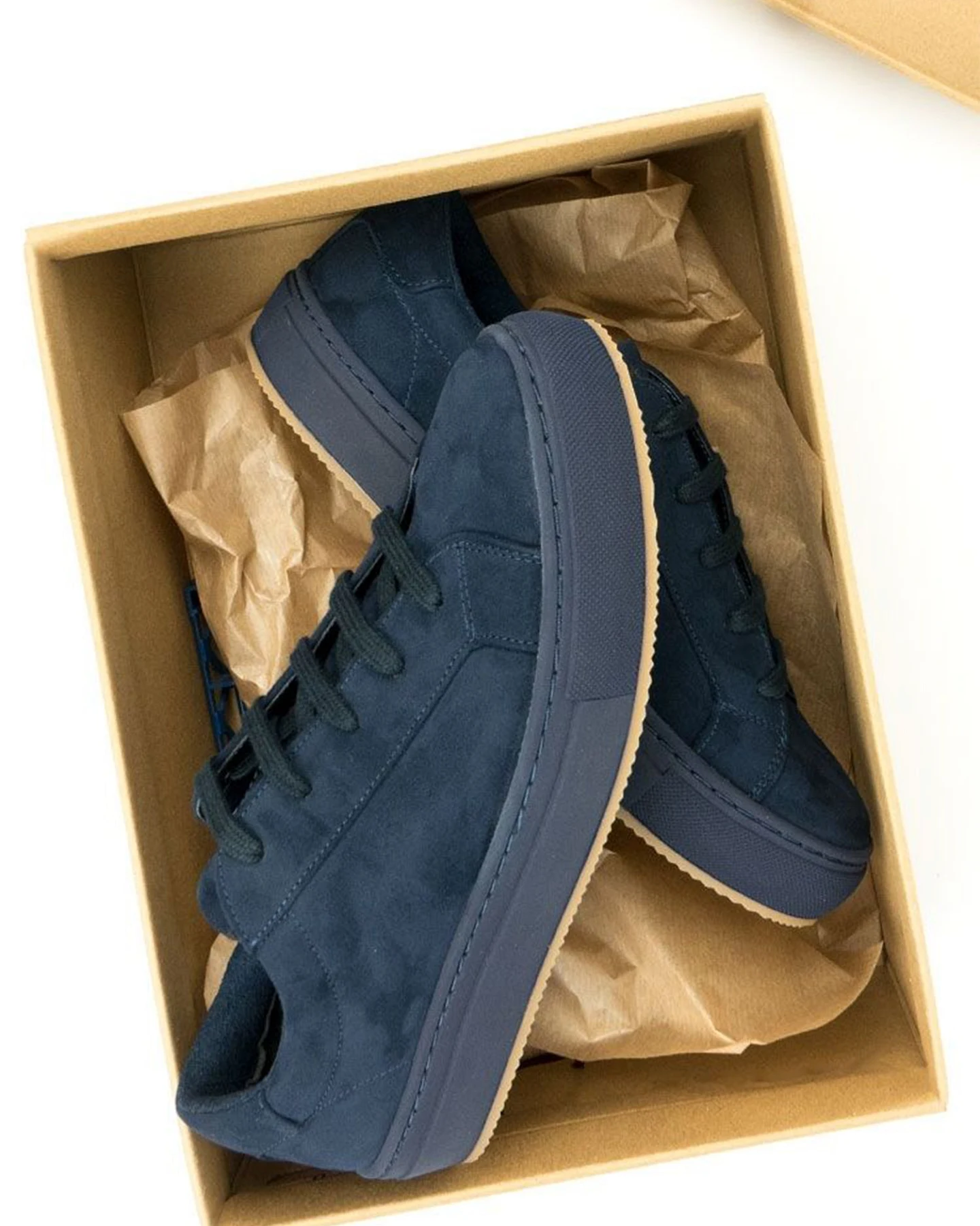 Will's Vegan Store Damen vegan Sneaker Vegan Wildleder Dunkelblau – Ansicht 2