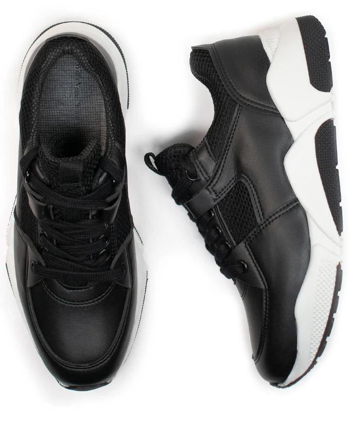 Will's Vegan Store Damen vegan Sneakers Chicago Low Tops Schwarz