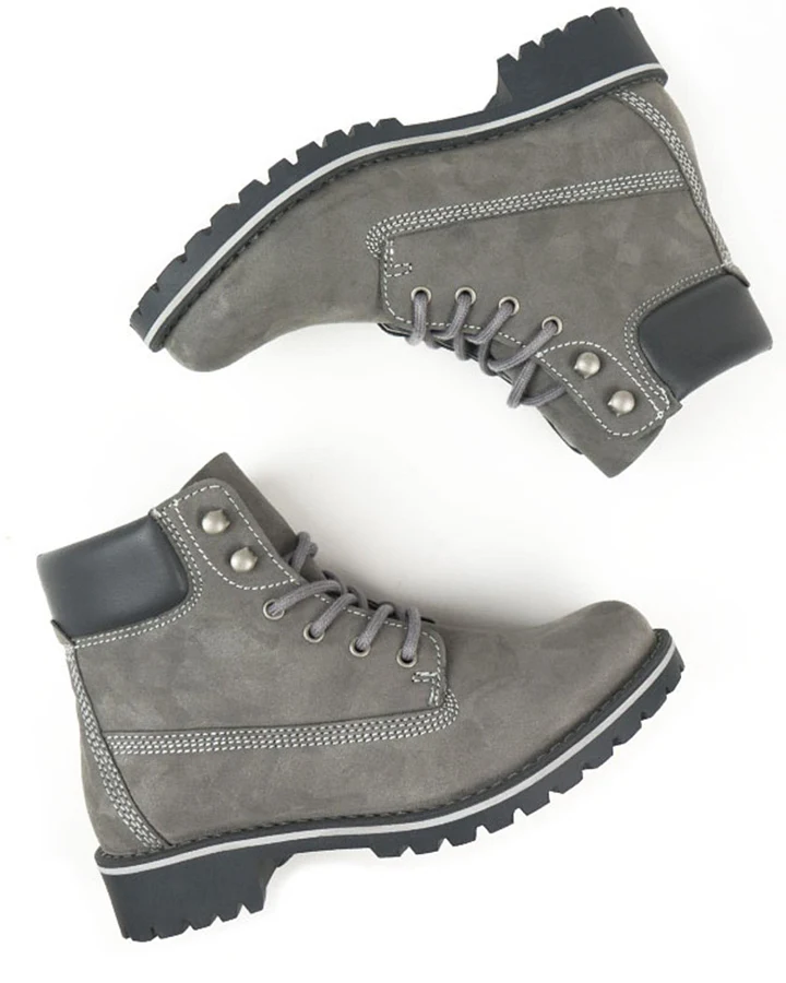 Will's Vegan Store Damen vegan Dock Boots Grau