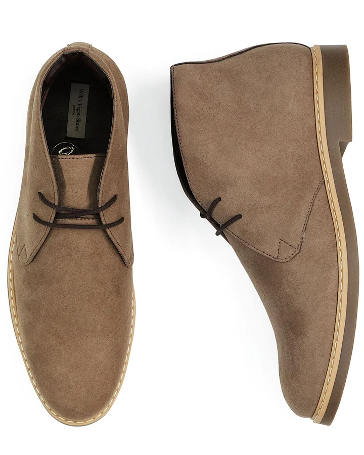 Will's Vegan Store Herren vegan Desert Boots Signature Taupe