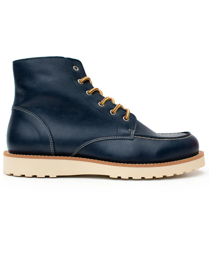 Will's Vegan Store Herren vegan Stiefel Low Rig Extra Dunkelblau