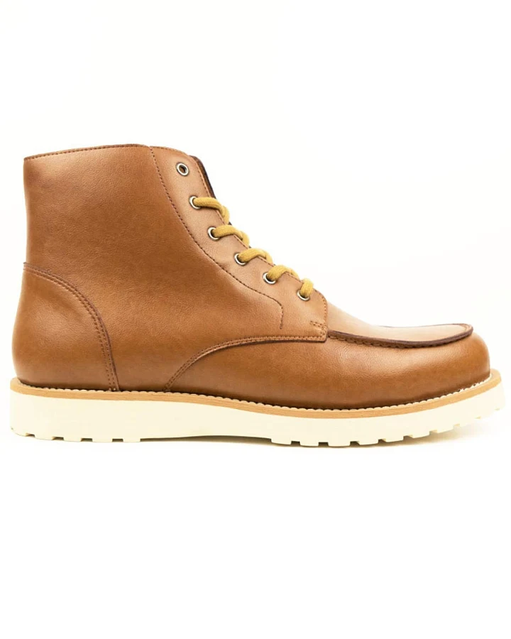 Will's Vegan Store Herren vegan Stiefel Low Rig Braun