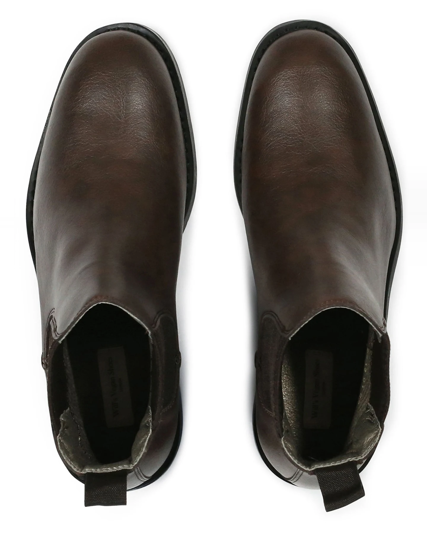 Will's Vegan Store Herren vegan Chelsea Boots Wasserdicht Dunkelbraun – Ansicht 2