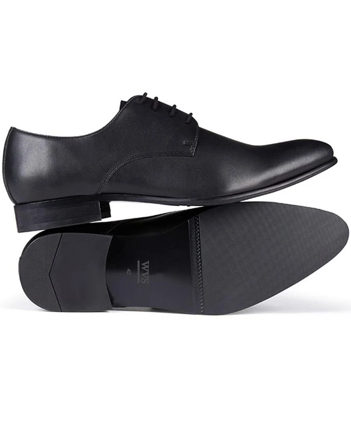 Will's Vegan Store Herren vegan Schuhe Schmale Sohlen Schwarz