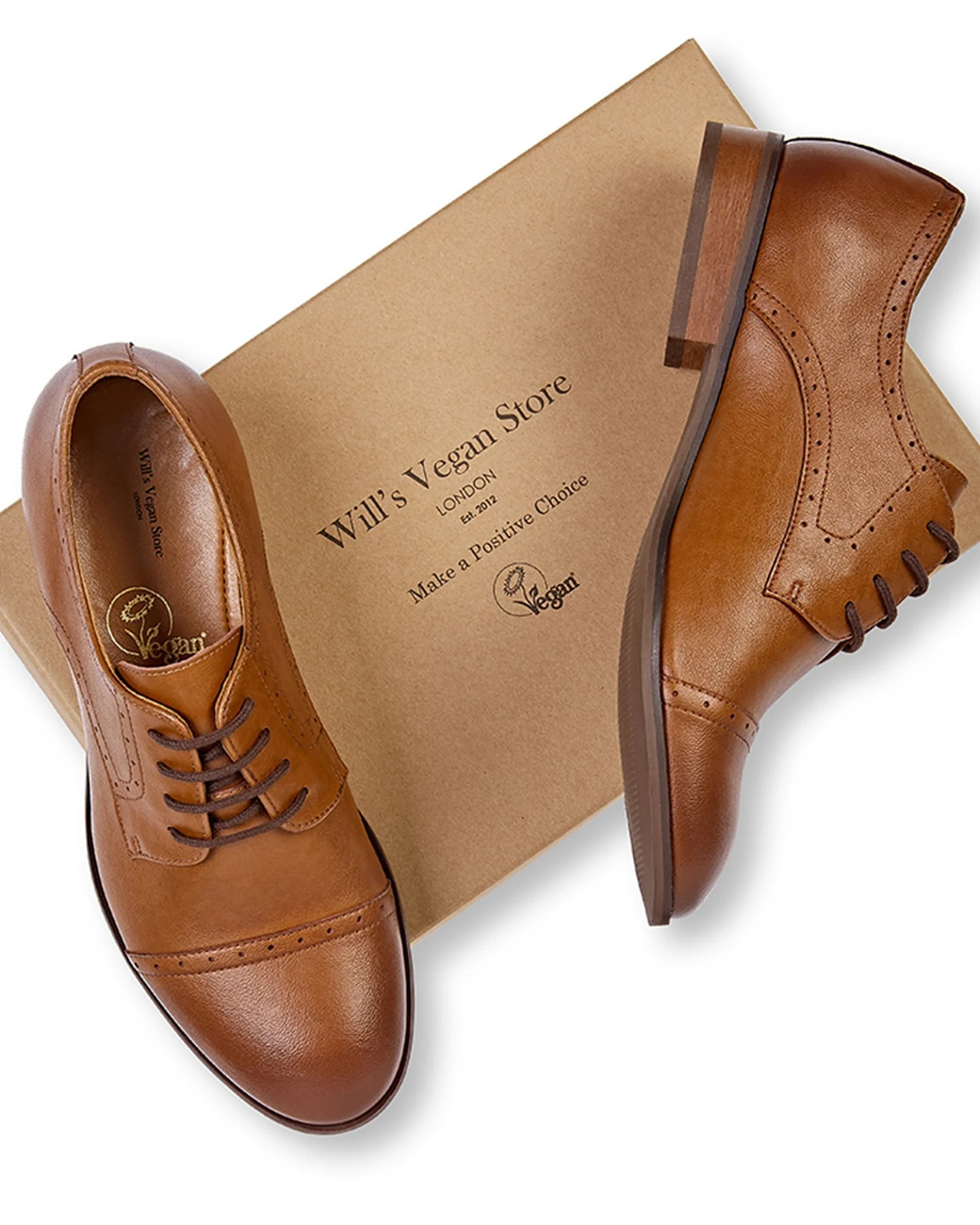Will's Vegan Store Herren vegan Derby's City Brown – Ansicht 2