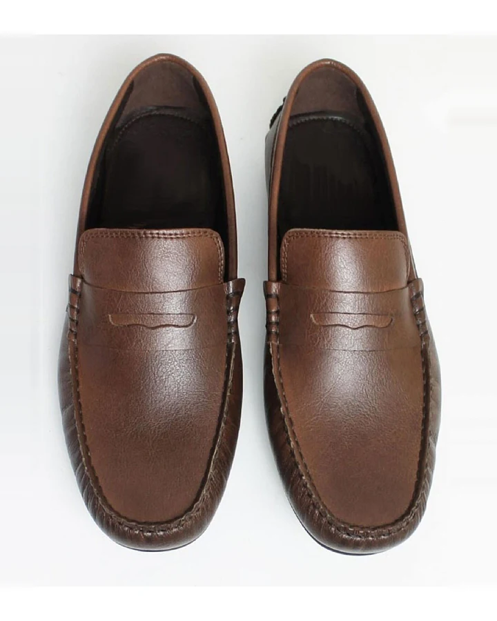 Will's Vegan Store Herren vegan Penny Driving Loafer Braun
