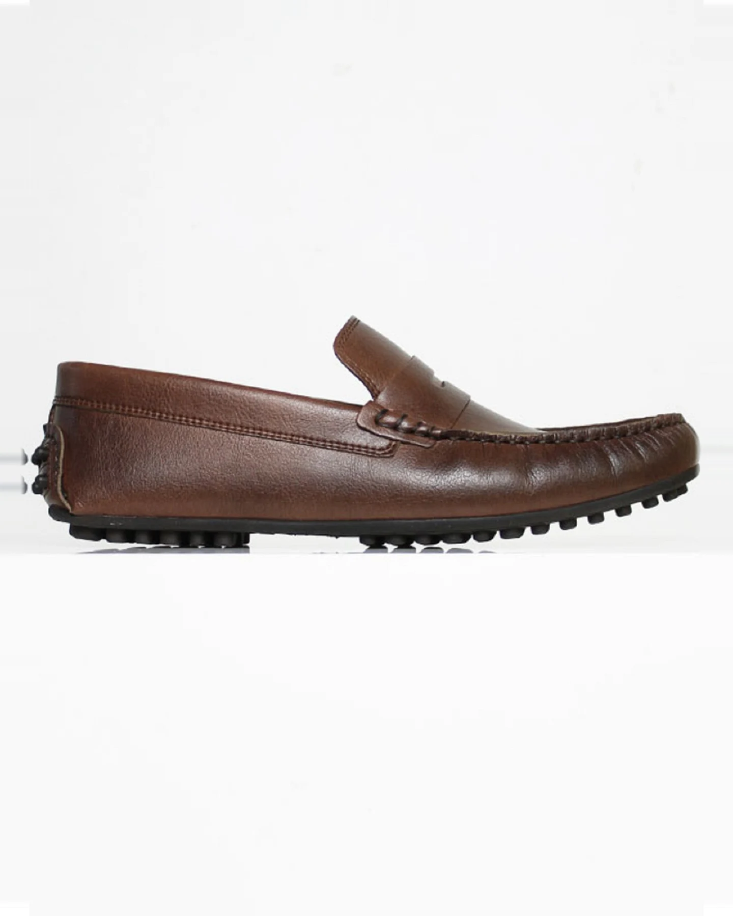 Will's Vegan Store Herren vegan Penny Driving Loafer Braun – Ansicht 2