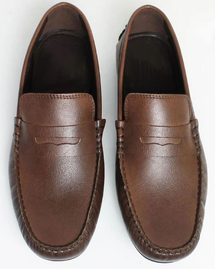 Will's Vegan Store Herren vegan Penny Driving Loafer Braun