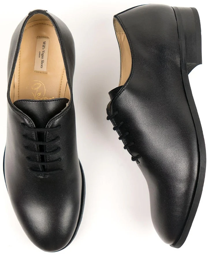 Will's Vegan Store Herren vegan City Oxfords Schwarz