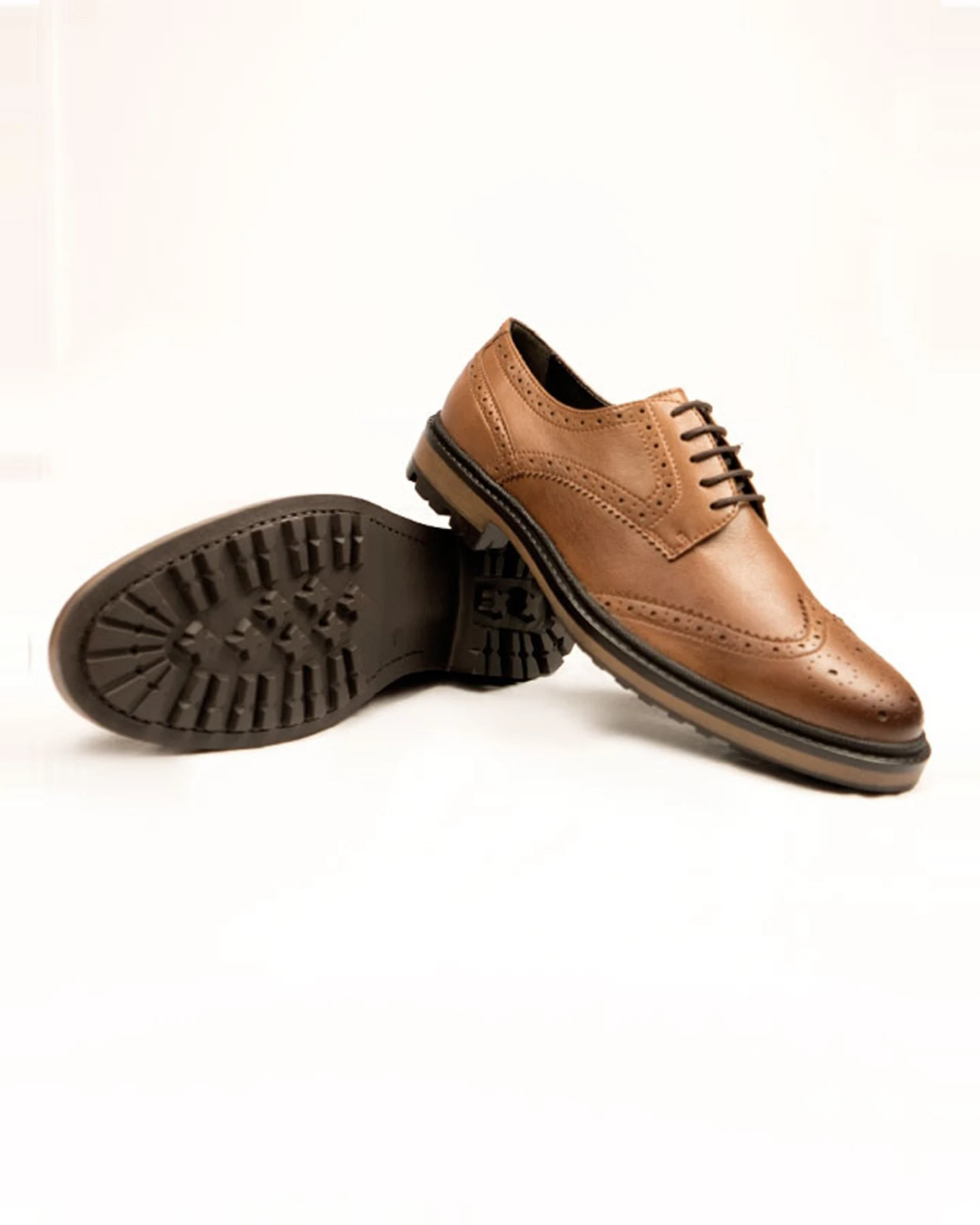 Will's Vegan Store Herren vegan Brogues Continental Braun – Ansicht 2