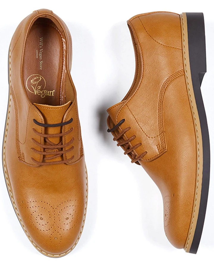 Will's Vegan Store Herren vegan Brogues-Signatur