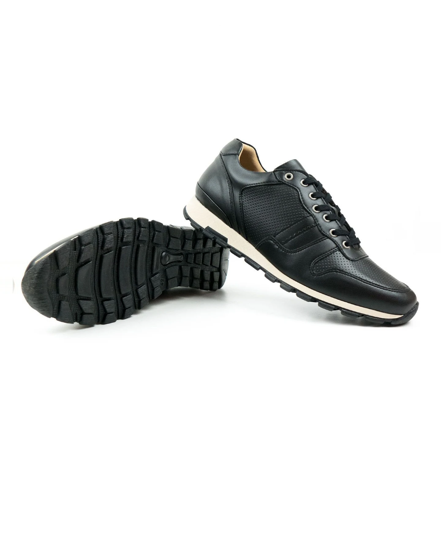 Will's Vegan Store Herren vegan Sneaker Milan Schwarz – Ansicht 2