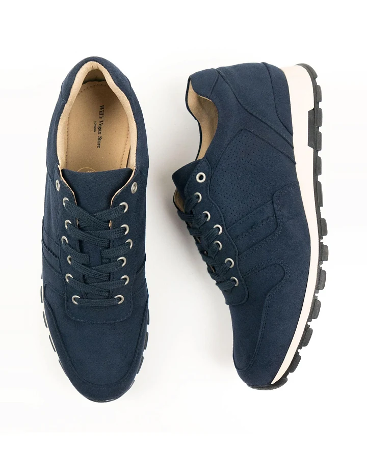 Will's Vegan Store Herren vegan Sneaker Milan Dunkelblau