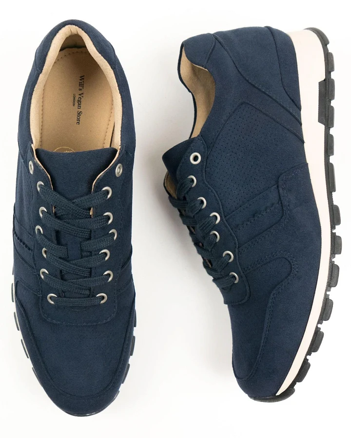 Will's Vegan Store Herren vegan Sneaker Milan Dunkelblau