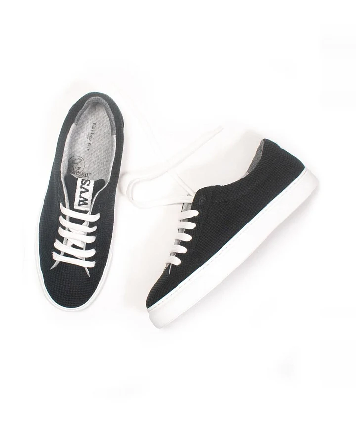 Will's Vegan Store Herren vegan Sneakers Ldn Biologisch Abbaubar Schwarz