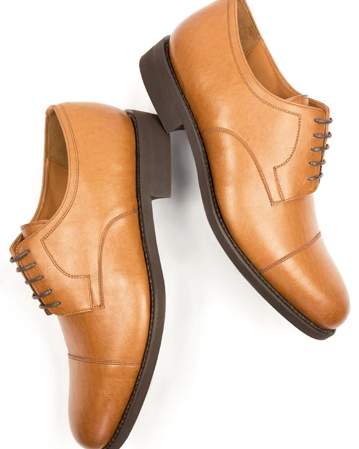 Will's Vegan Store Herren vegan Derby's Goodyear Welt Hellbraun