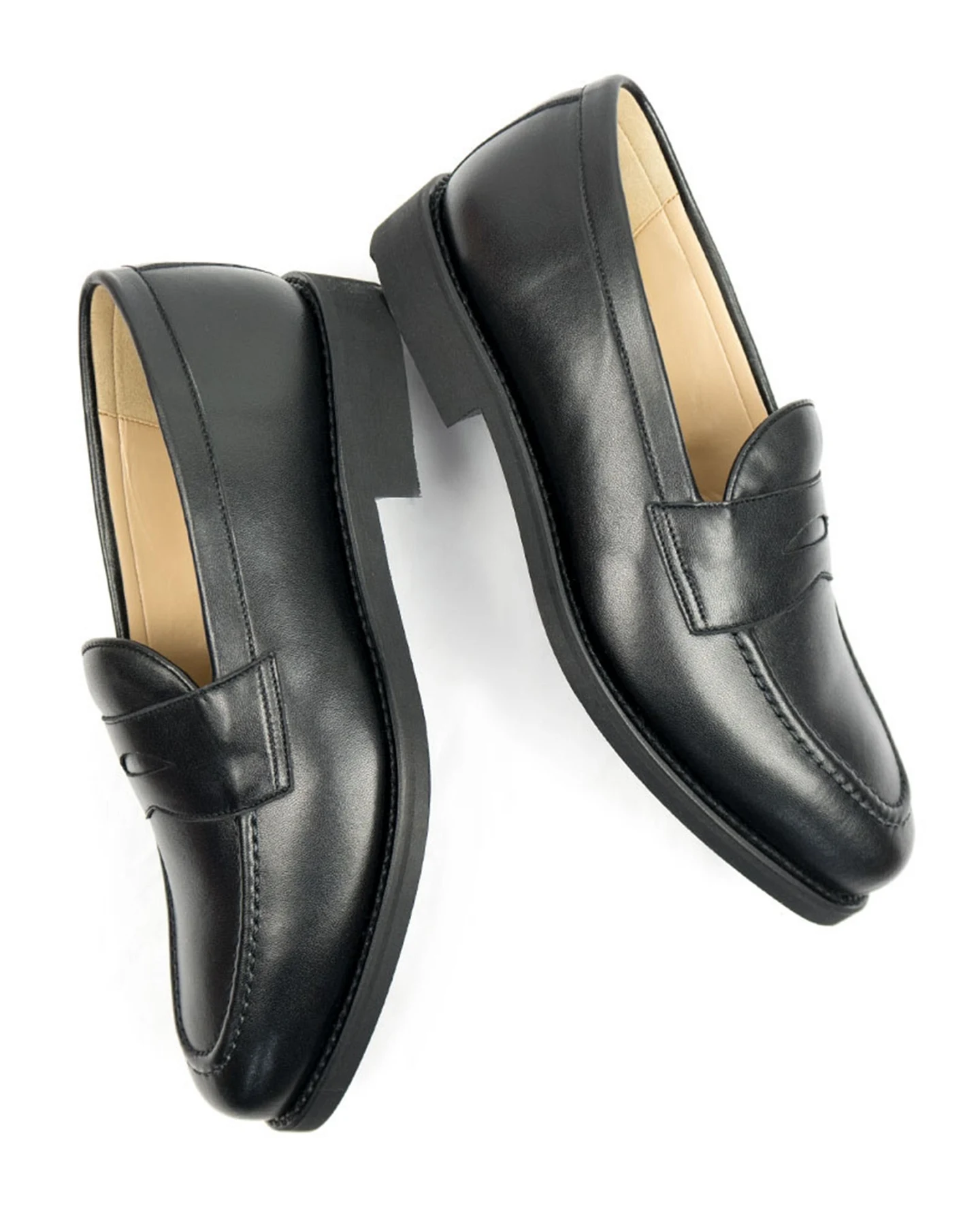 Will's Vegan Store Herren vegan Loafer Goodyear Welt Schwarz – Ansicht 2