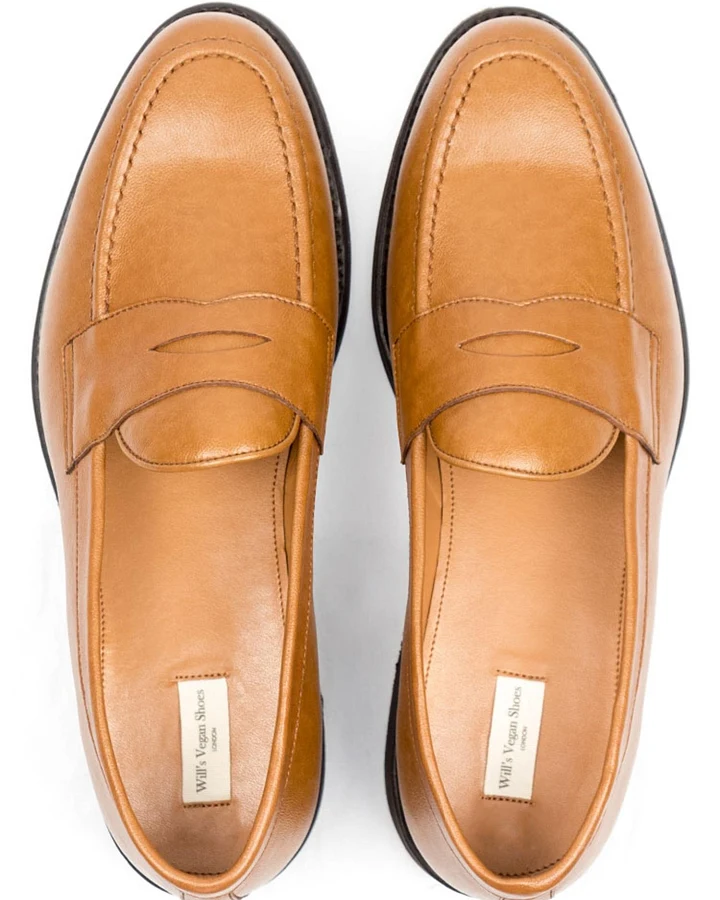Will's Vegan Store Herren vegan Loafer Goodyear Welt Hellbraun