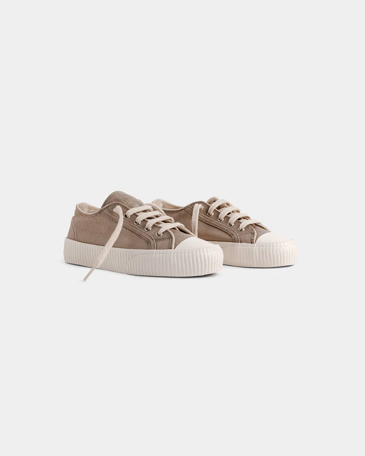 Bamburista Damen vegan Sneaker Ladybug Low Grau