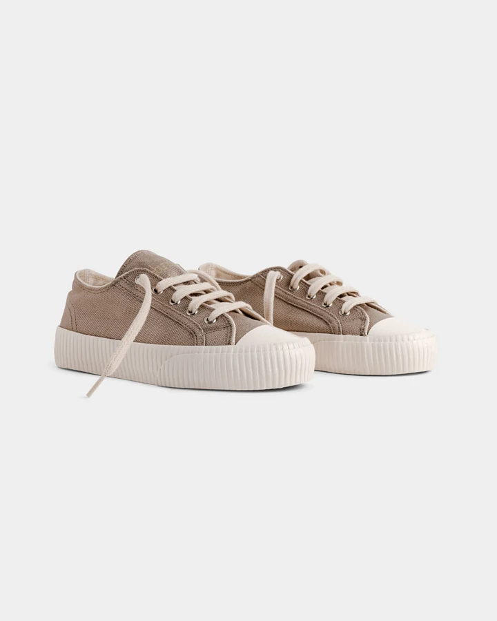 Bamburista Damen vegan Sneaker Ladybug Low Grau