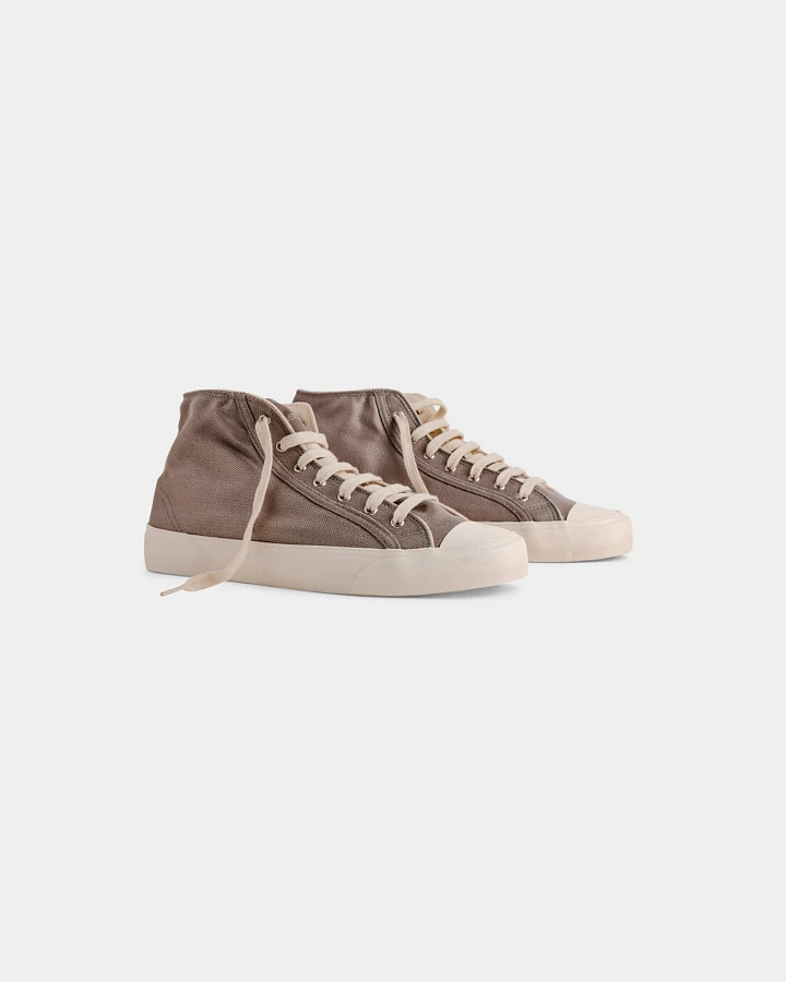 Bamburista Herren vegan Sneaker Grasshopper Hoch Grau