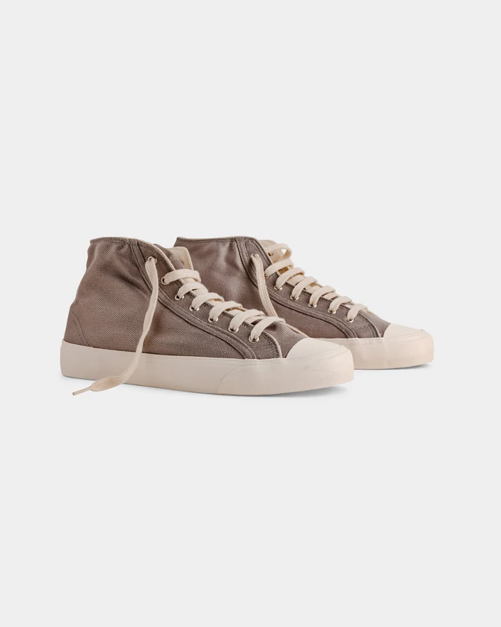 Bamburista Herren vegan Sneaker Grasshopper Hoch Grau