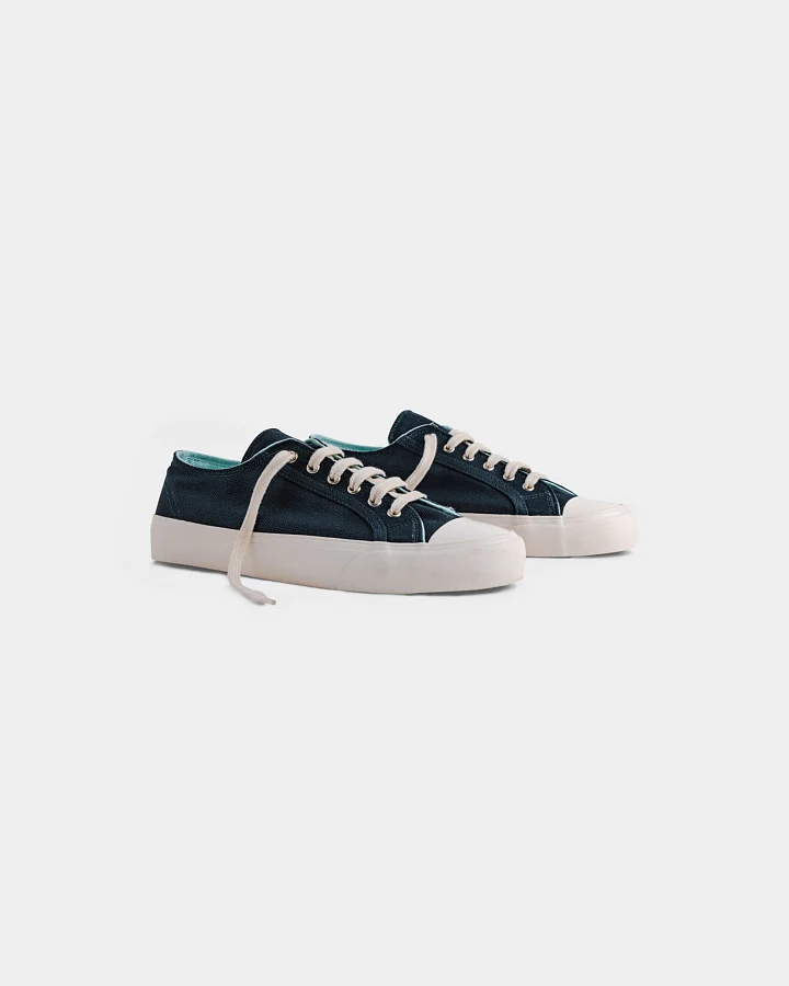 Bamburista Herren vegan Sneaker Grasshopper Low Dunkelblau