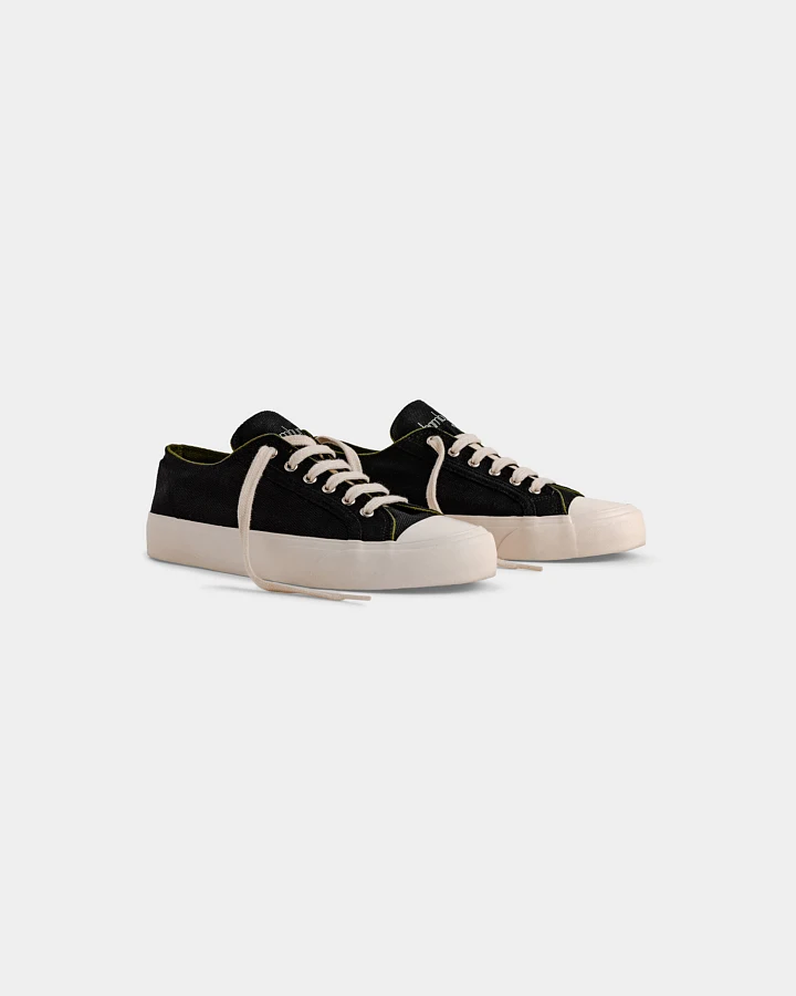 Bamburista Herren vegan Sneaker Grasshopper Low Schwarz