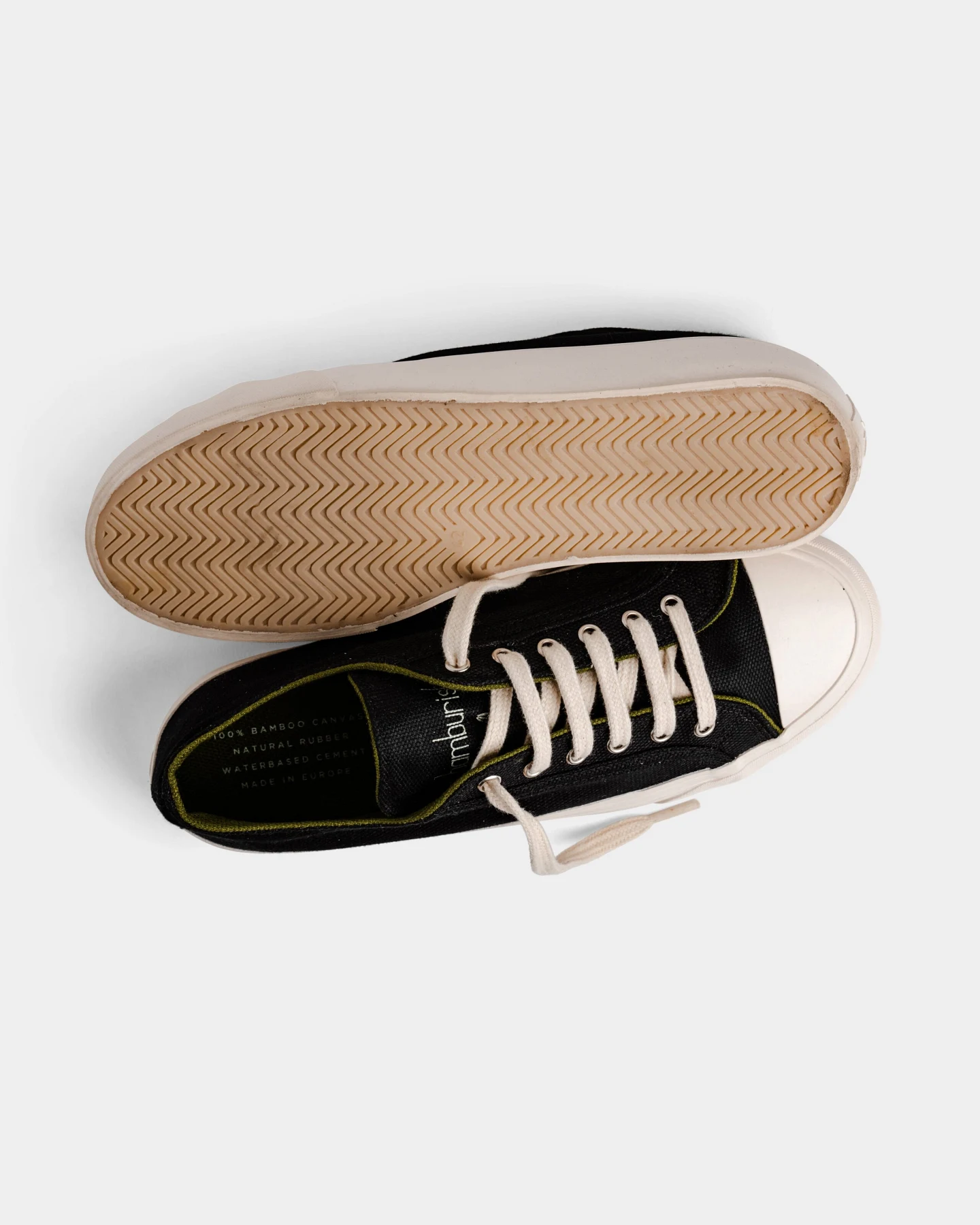 Bamburista Herren vegan Sneaker Grasshopper Low Schwarz – Ansicht 2